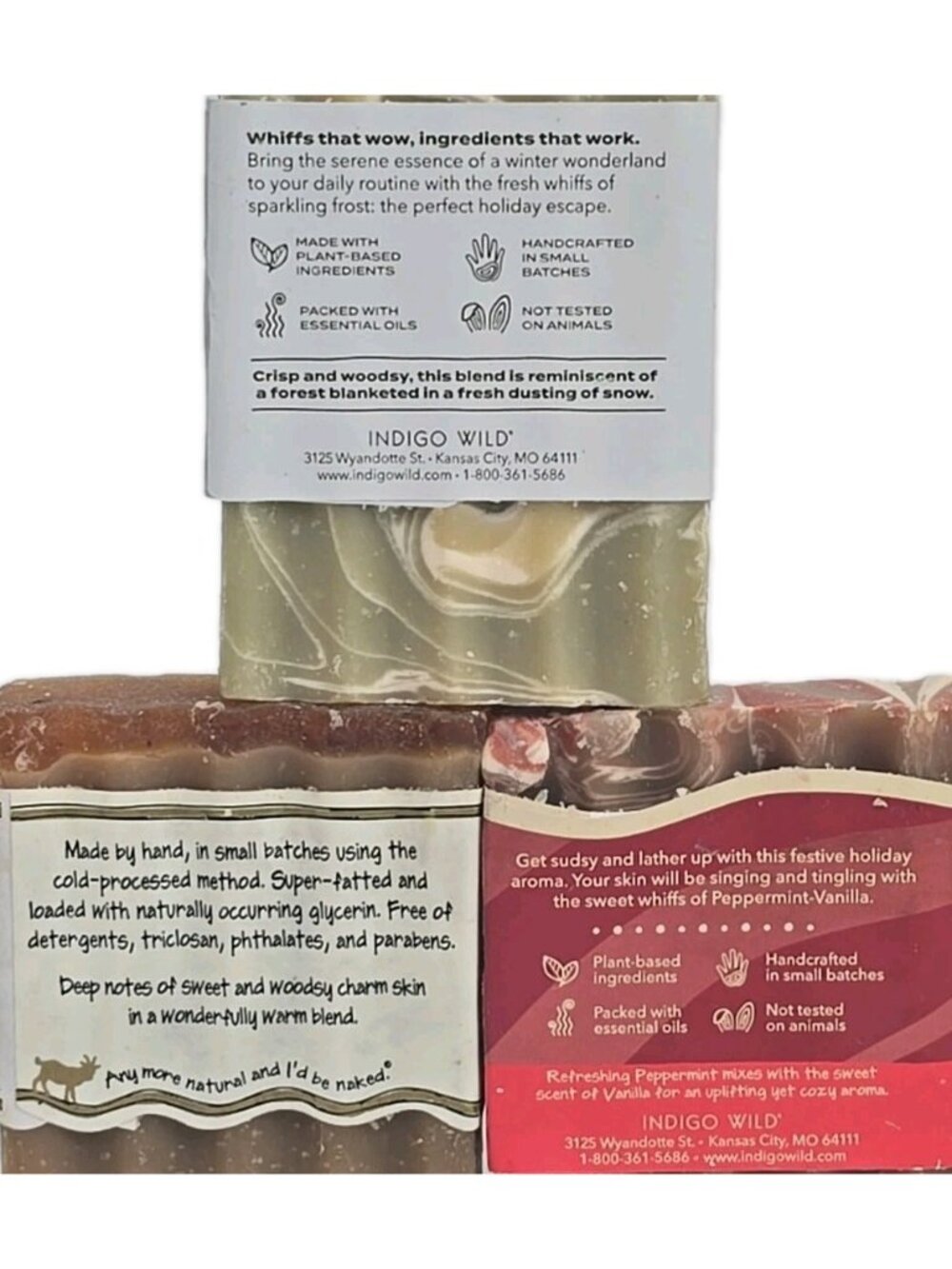 6-PACK Zum Goat's Milk Soap Bar Peppermint Vanilla Frosted Fir Frankincense 3 oz - Picture 5 of 5
